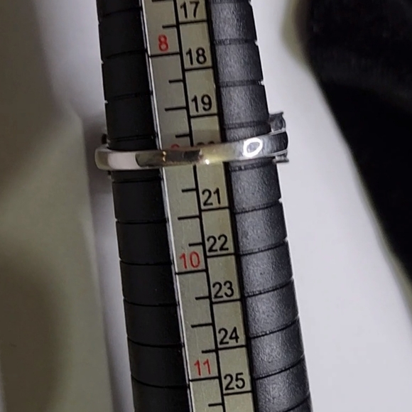 10 K White Gold Drusy Quartz  Ring size 9 - Picture 5 of 10